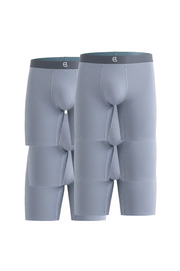 6-Pack Men’s Seamless Anti-Chafe Long Boxer Brief