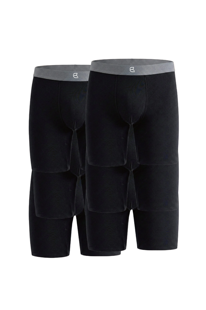 6-Pack Men’s Seamless Anti-Chafe Long Boxer Brief