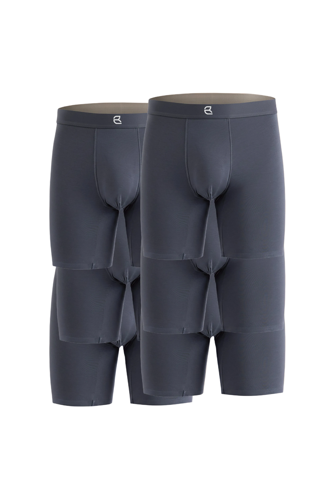 6-Pack Men’s Seamless Anti-Chafe Long Boxer Brief