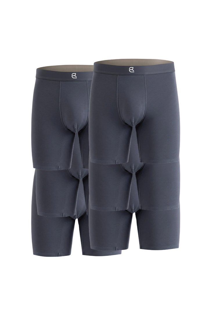 6-Pack Men’s Seamless Anti-Chafe Long Boxer Brief