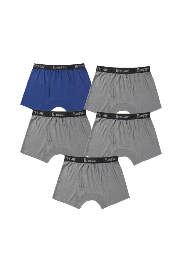 5-Pack Men's Mesh Performance Quick Dry Boxer Brief