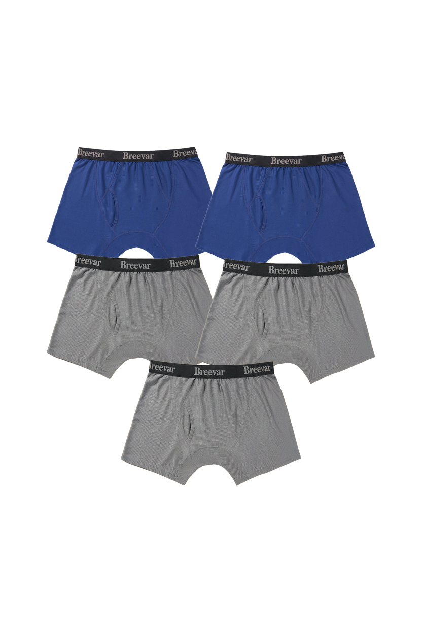 5-Pack Men's Mesh Performance Quick Dry Boxer Brief
