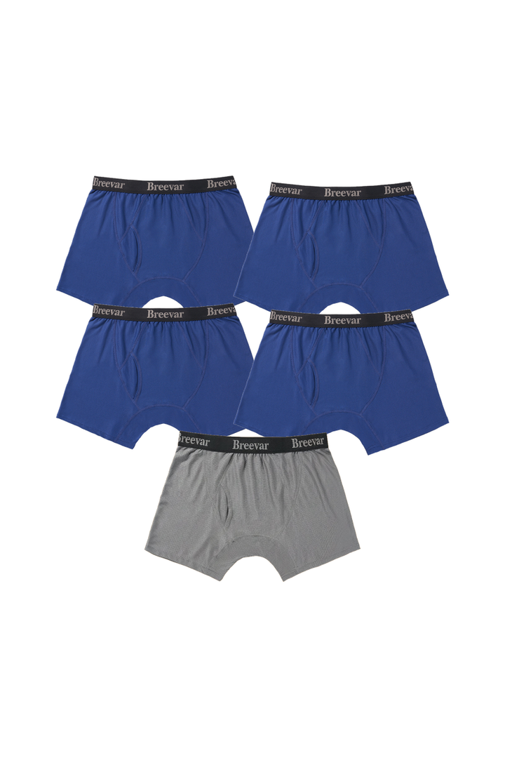 5-Pack Men's Mesh Performance Quick Dry Boxer Brief