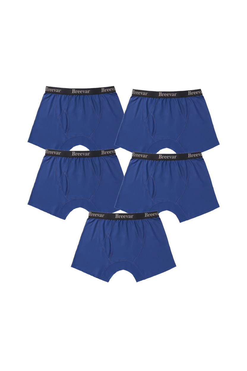 5-Pack Men's Mesh Performance Quick Dry Boxer Brief
