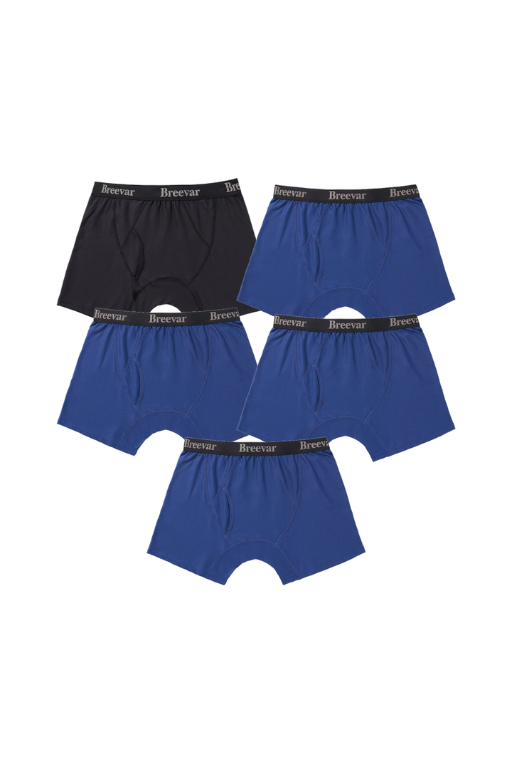 5-Pack Men's Mesh Performance Quick Dry Boxer Brief