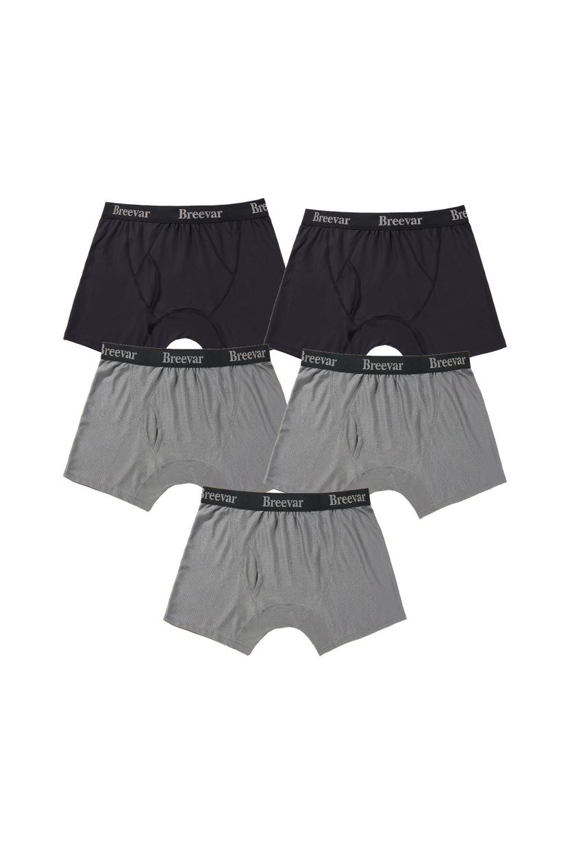 5-Pack Men's Mesh Performance Quick Dry Boxer Brief