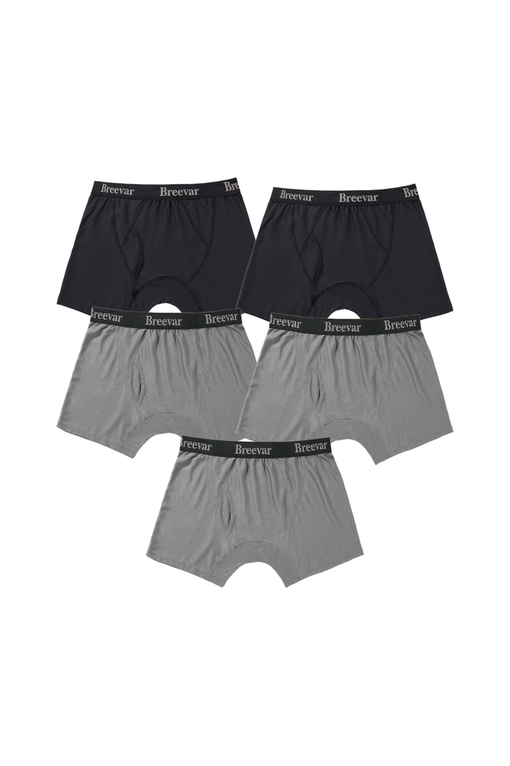 5-Pack Men's Mesh Performance Quick Dry Boxer Brief