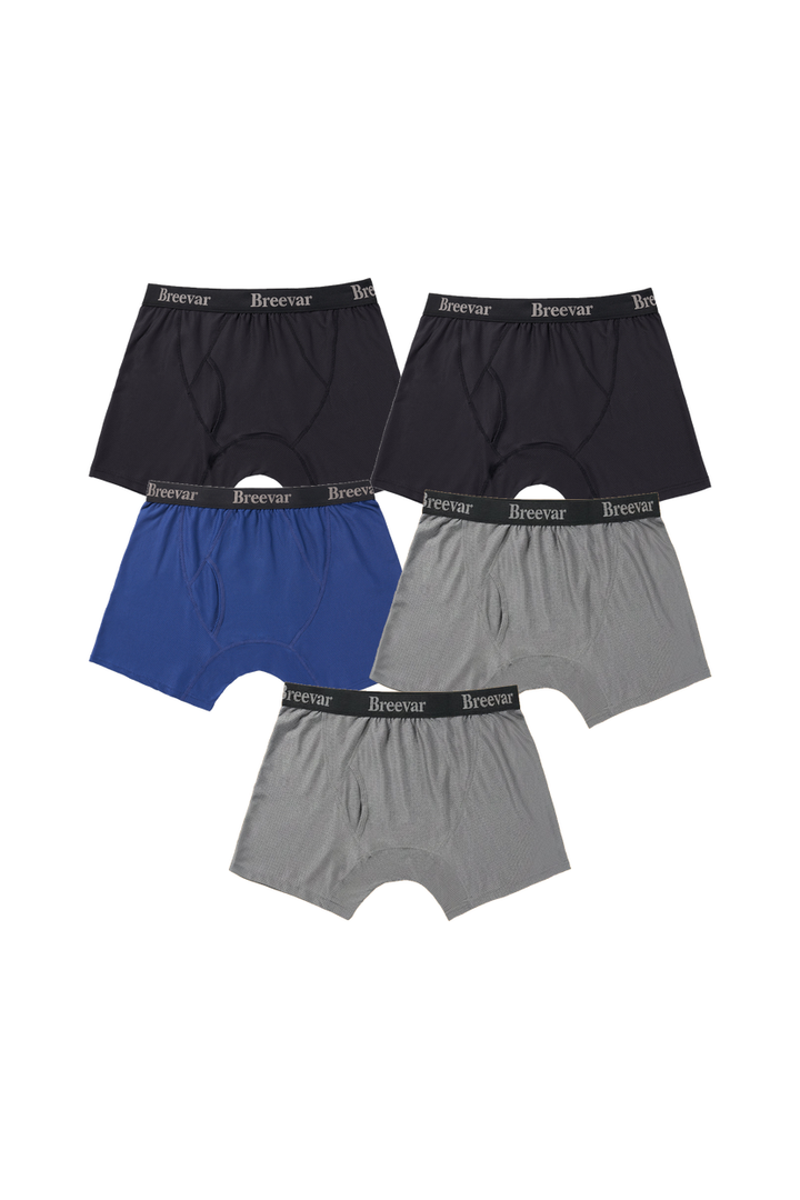 5-Pack Men's Mesh Performance Quick Dry Boxer Brief