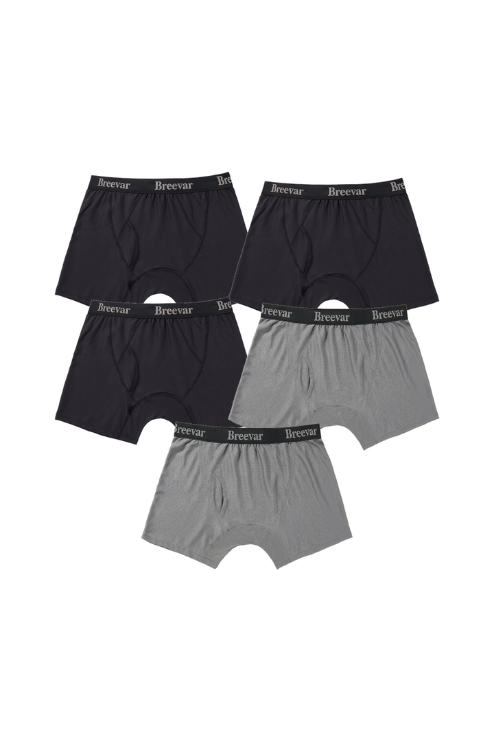 5-Pack Men's Mesh Performance Quick Dry Boxer Brief