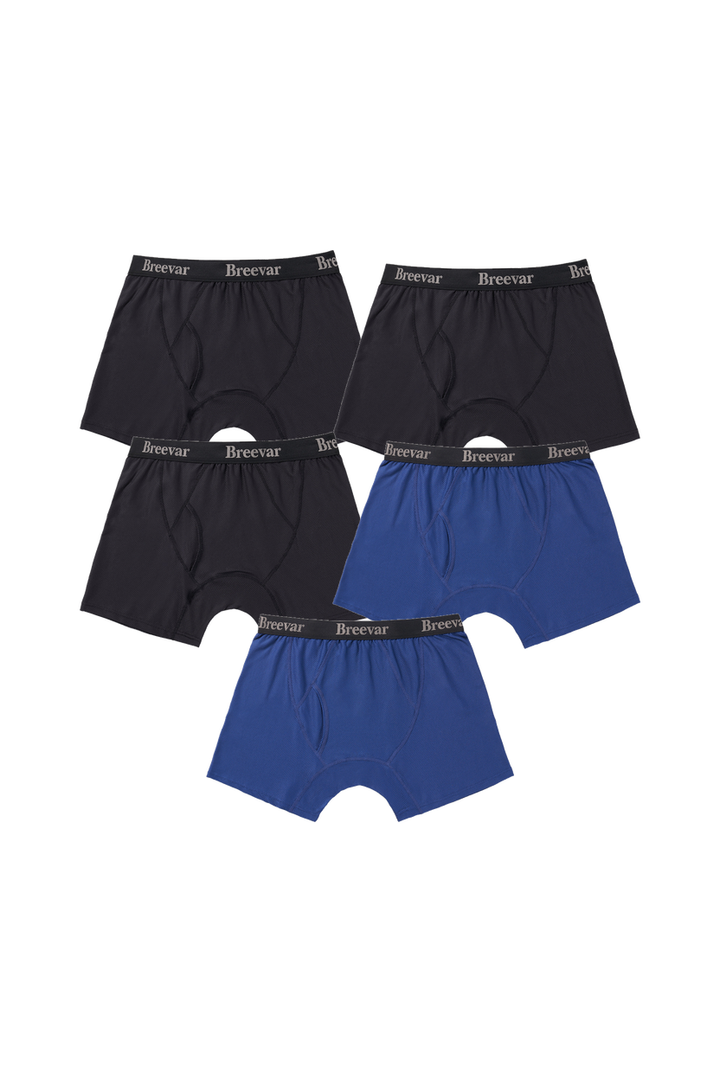 5-Pack Men's Mesh Performance Quick Dry Boxer Brief