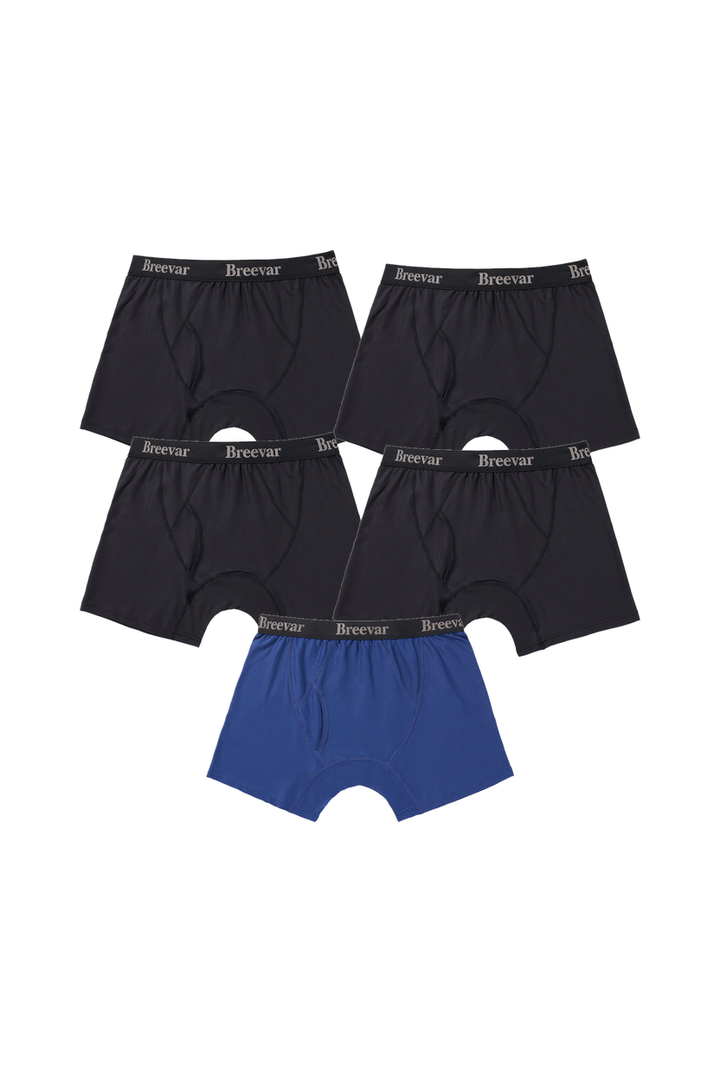 5-Pack Men's Mesh Performance Quick Dry Boxer Brief