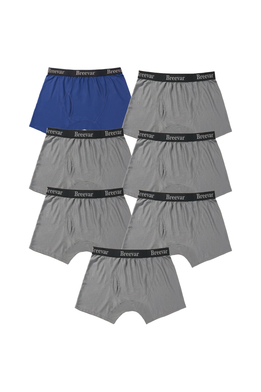 7-Pack Men's Mesh Performance Quick Dry Boxer Brief