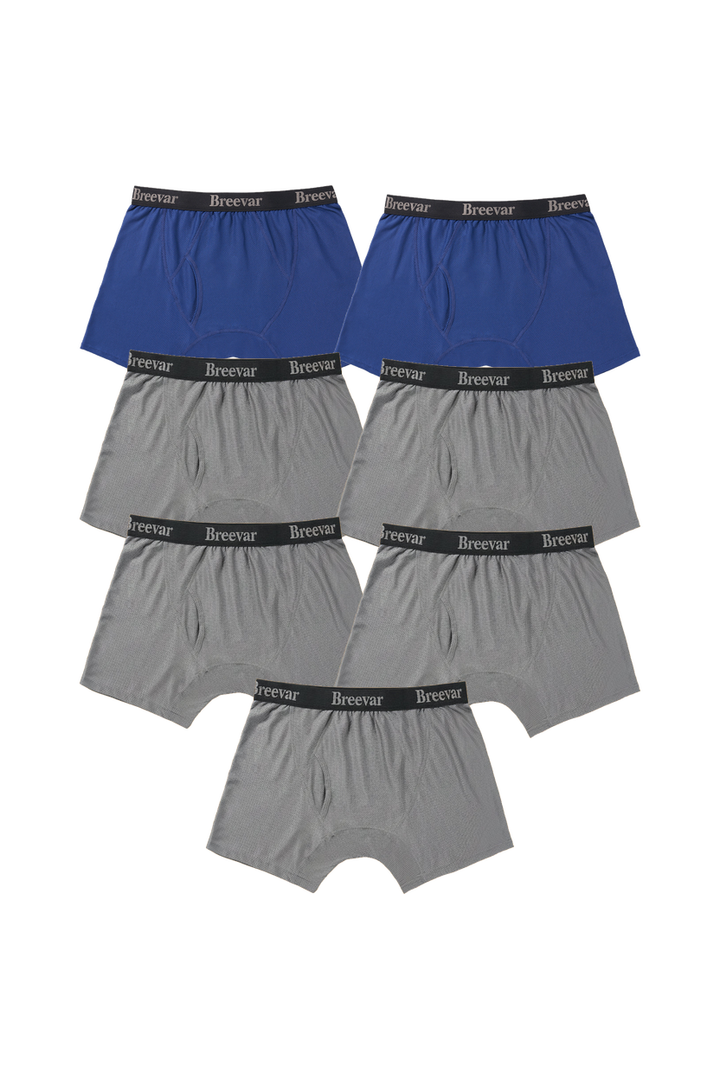 7-Pack Men's Mesh Performance Quick Dry Boxer Brief