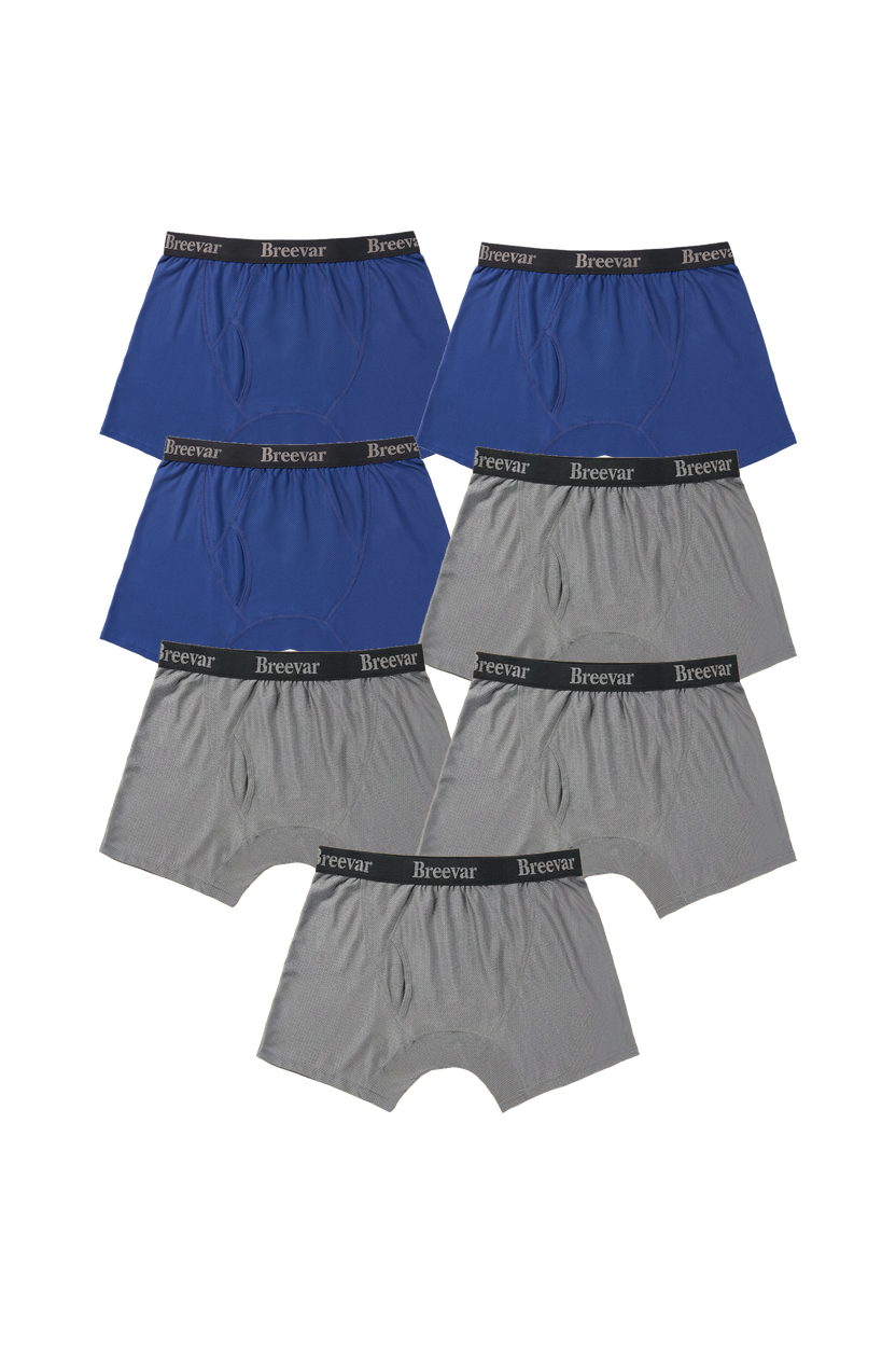 7-Pack Men's Mesh Performance Quick Dry Boxer Brief