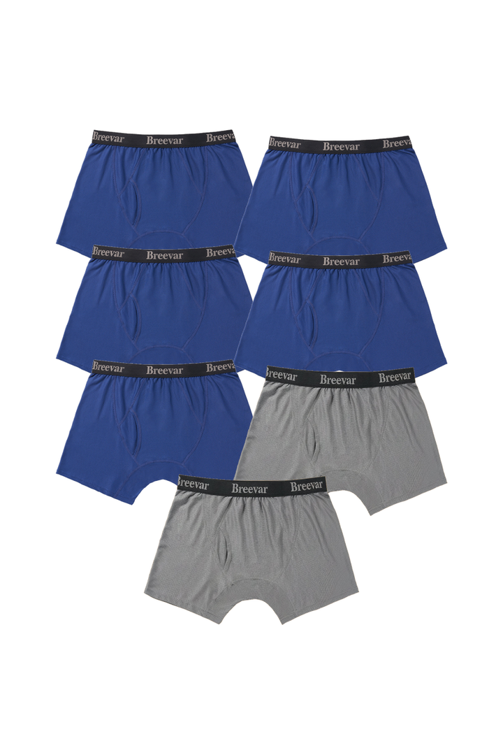 7-Pack Men's Mesh Performance Quick Dry Boxer Brief