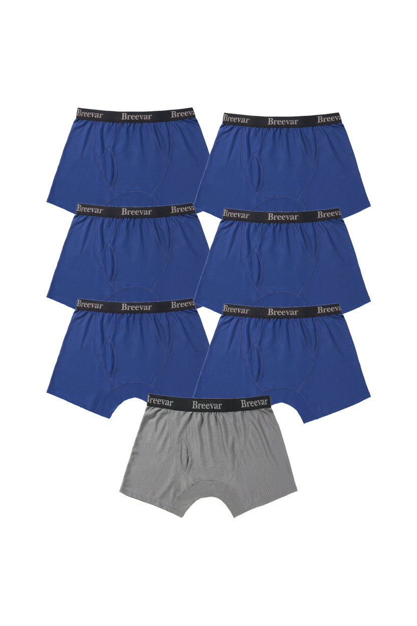 7-Pack Men's Mesh Performance Quick Dry Boxer Brief