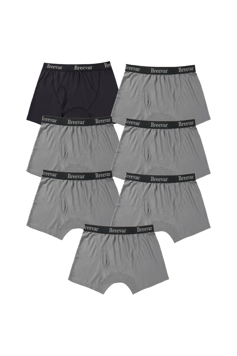 7-Pack Men's Mesh Performance Quick Dry Boxer Brief