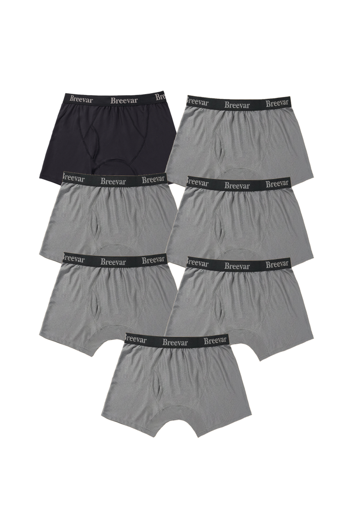 7-Pack Men's Mesh Performance Quick Dry Boxer Brief