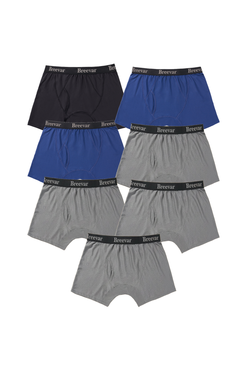 7-Pack Men's Mesh Performance Quick Dry Boxer Brief