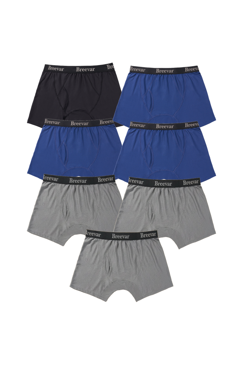 7-Pack Men's Mesh Performance Quick Dry Boxer Brief