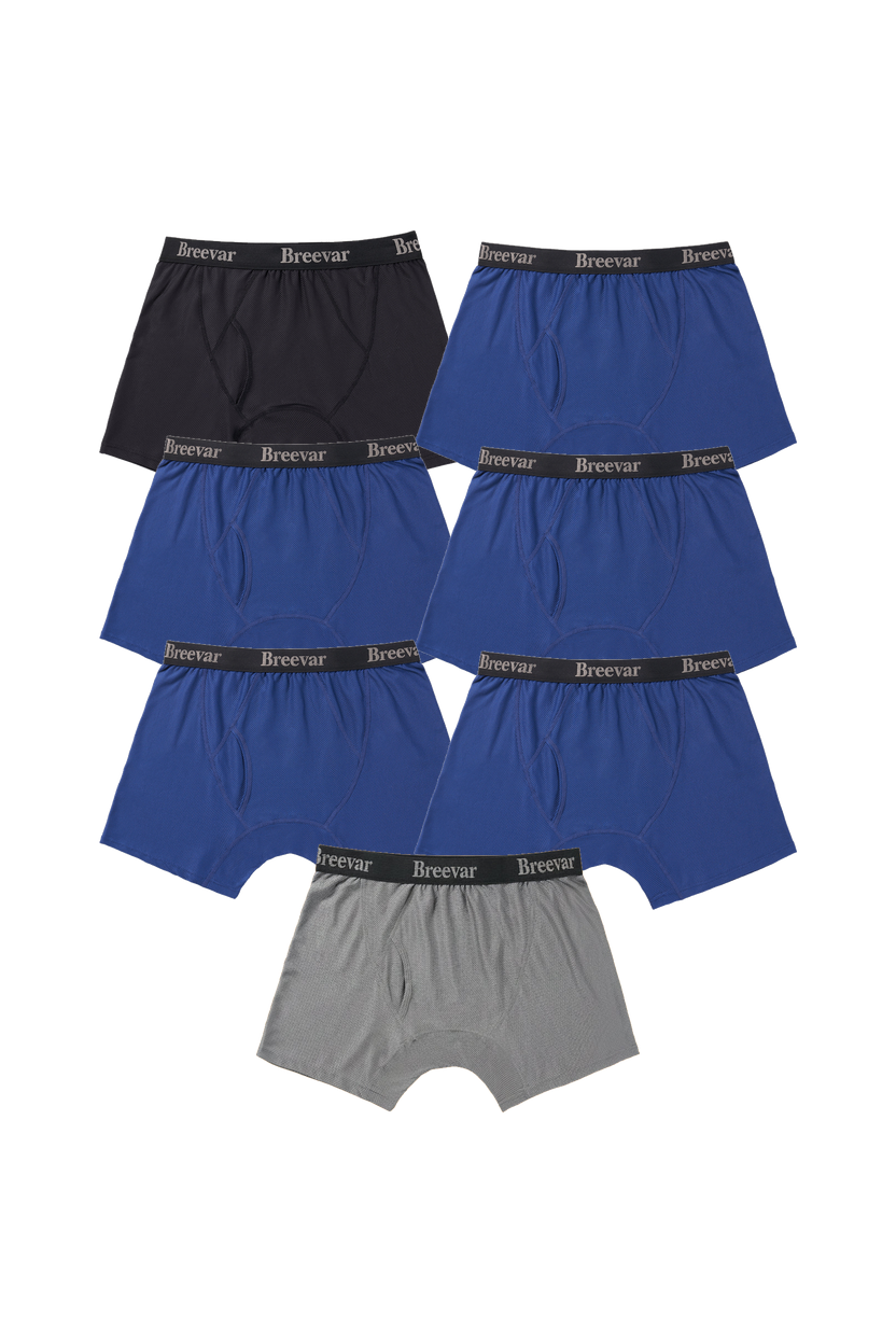 7-Pack Men's Mesh Performance Quick Dry Boxer Brief
