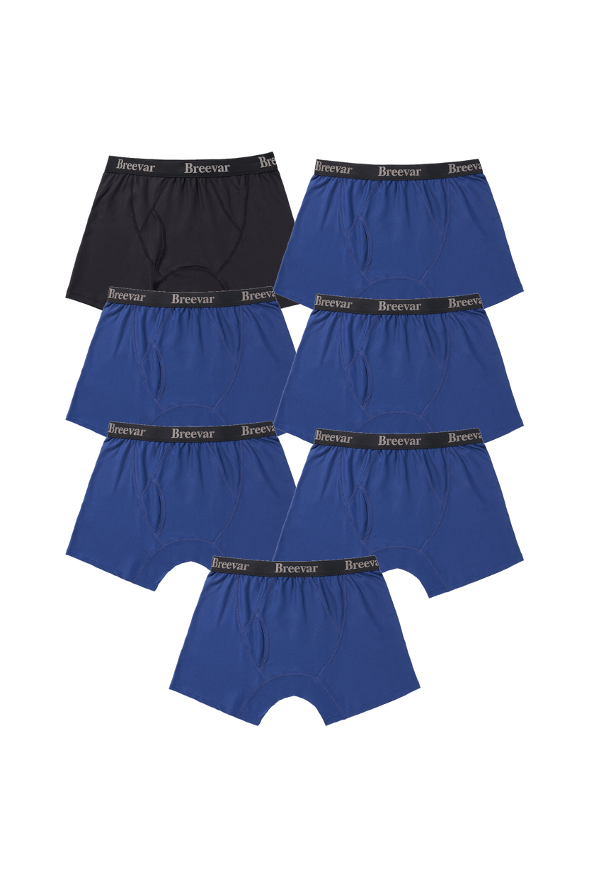 7-Pack Men's Mesh Performance Quick Dry Boxer Brief