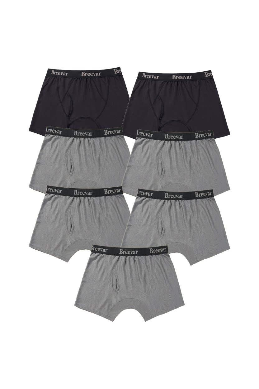 7-Pack Men's Mesh Performance Quick Dry Boxer Brief