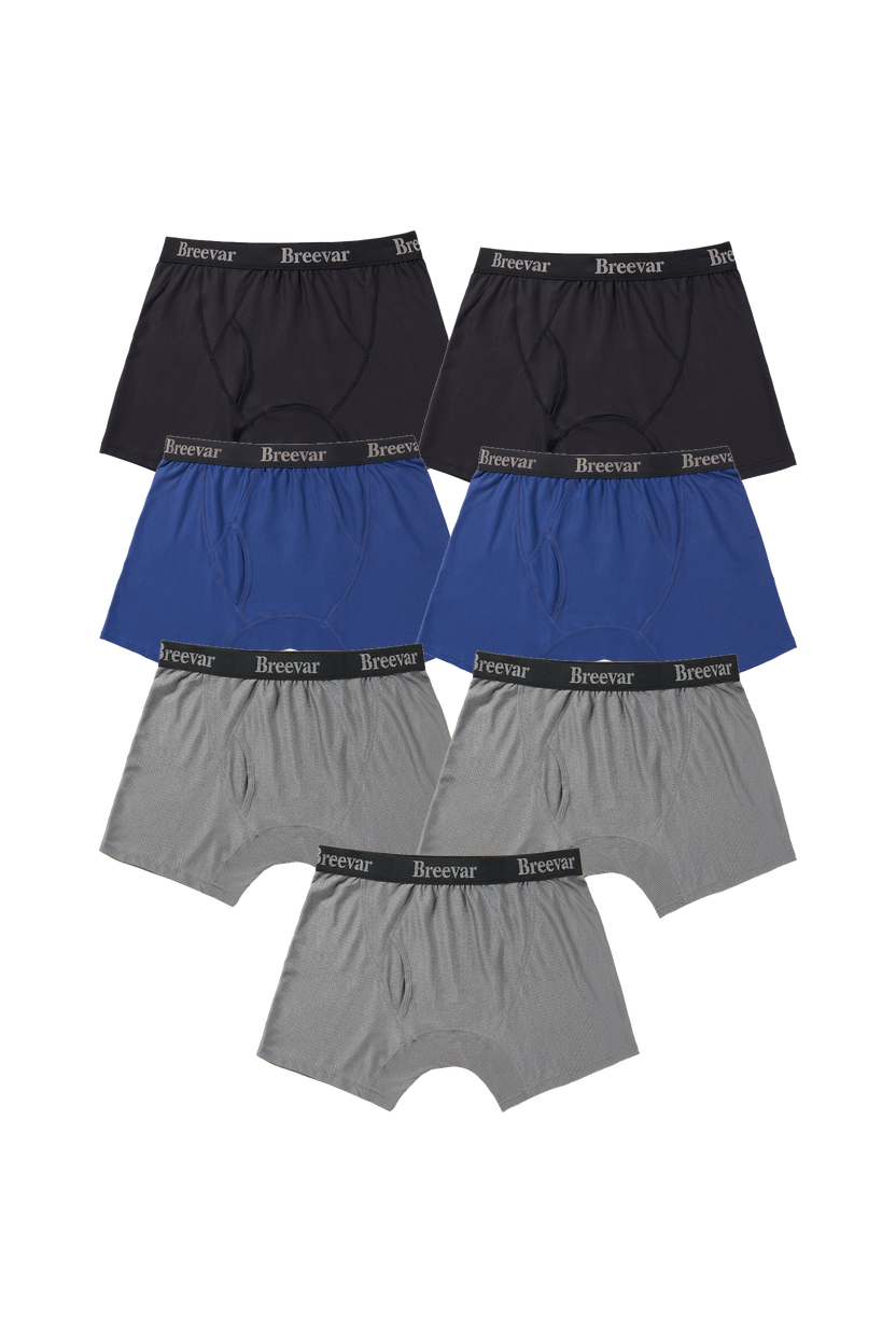 7-Pack Men's Mesh Performance Quick Dry Boxer Brief