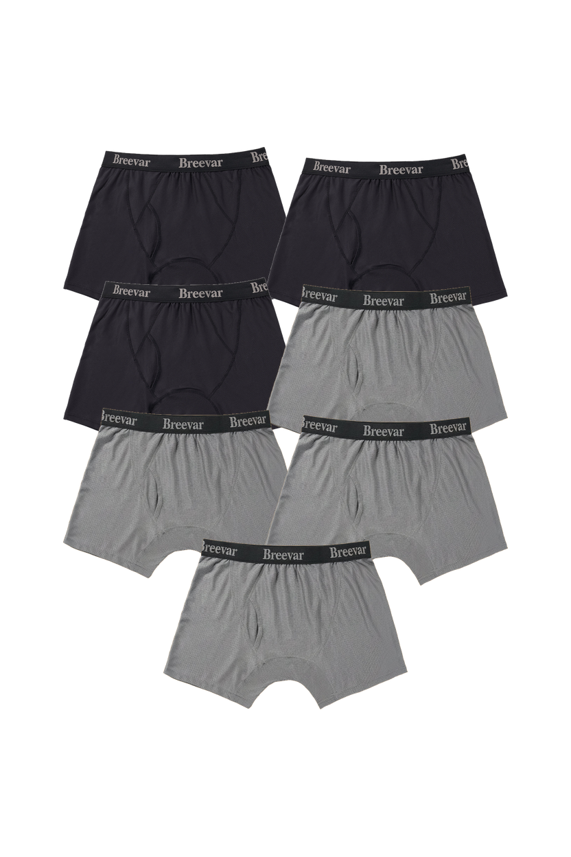 7-Pack Men's Mesh Performance Quick Dry Boxer Brief