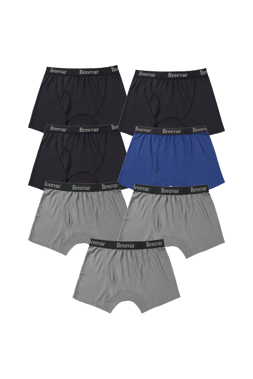 7-Pack Men's Mesh Performance Quick Dry Boxer Brief