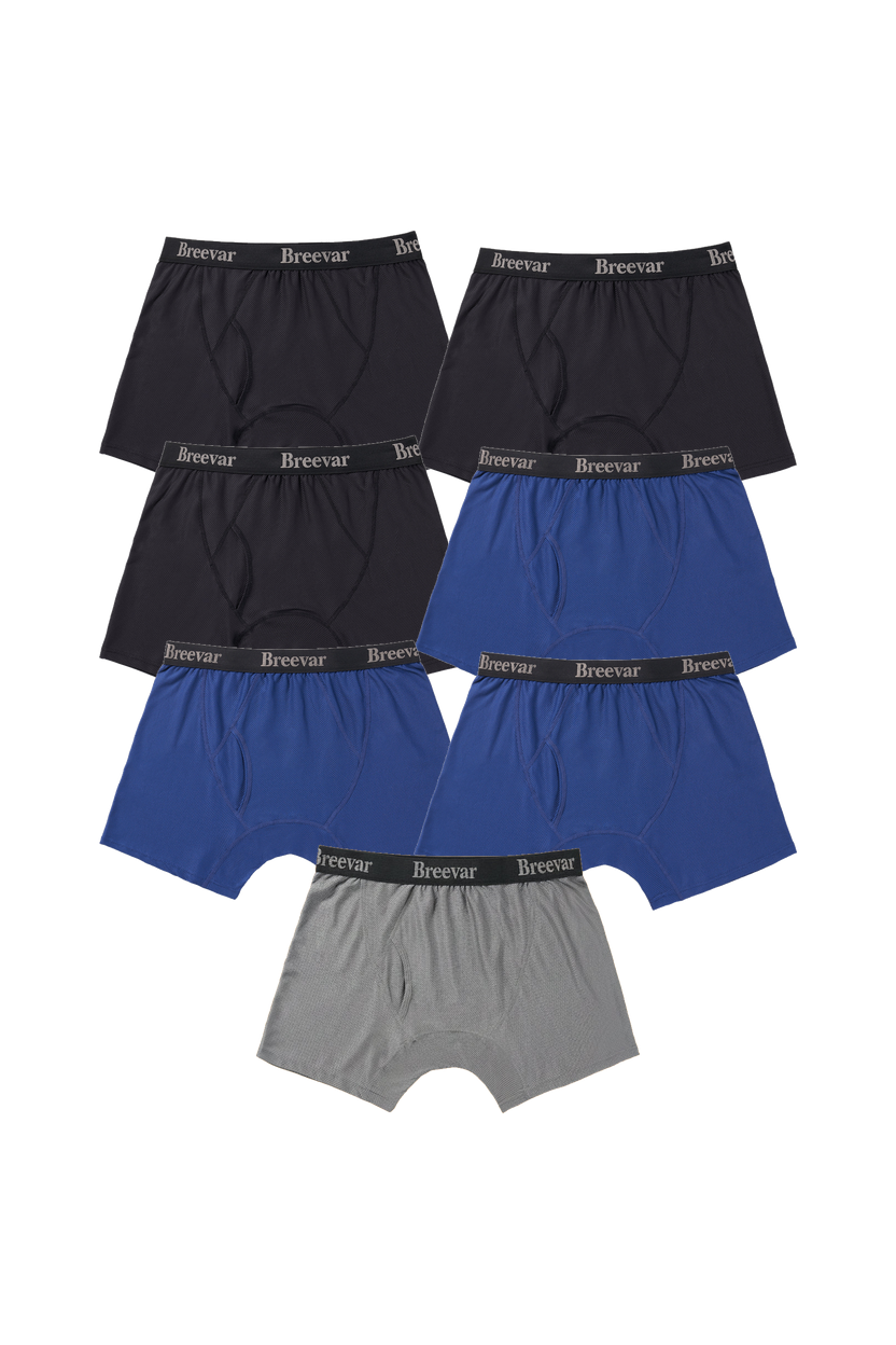 7-Pack Men's Mesh Performance Quick Dry Boxer Brief