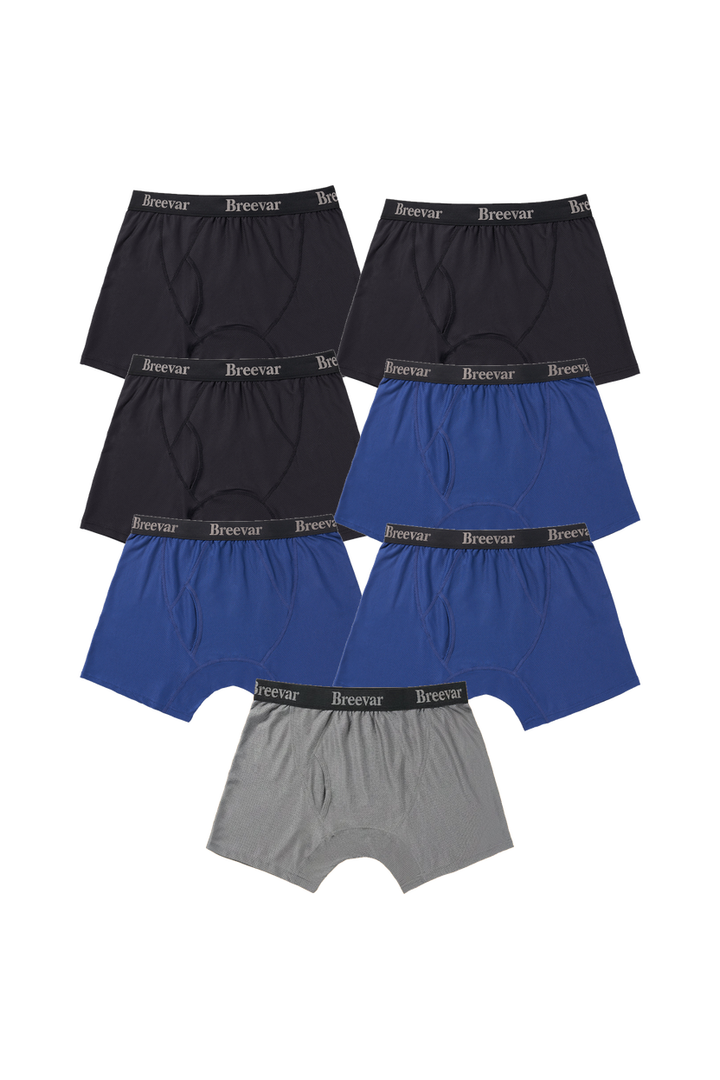 7-Pack Men's Mesh Performance Quick Dry Boxer Brief