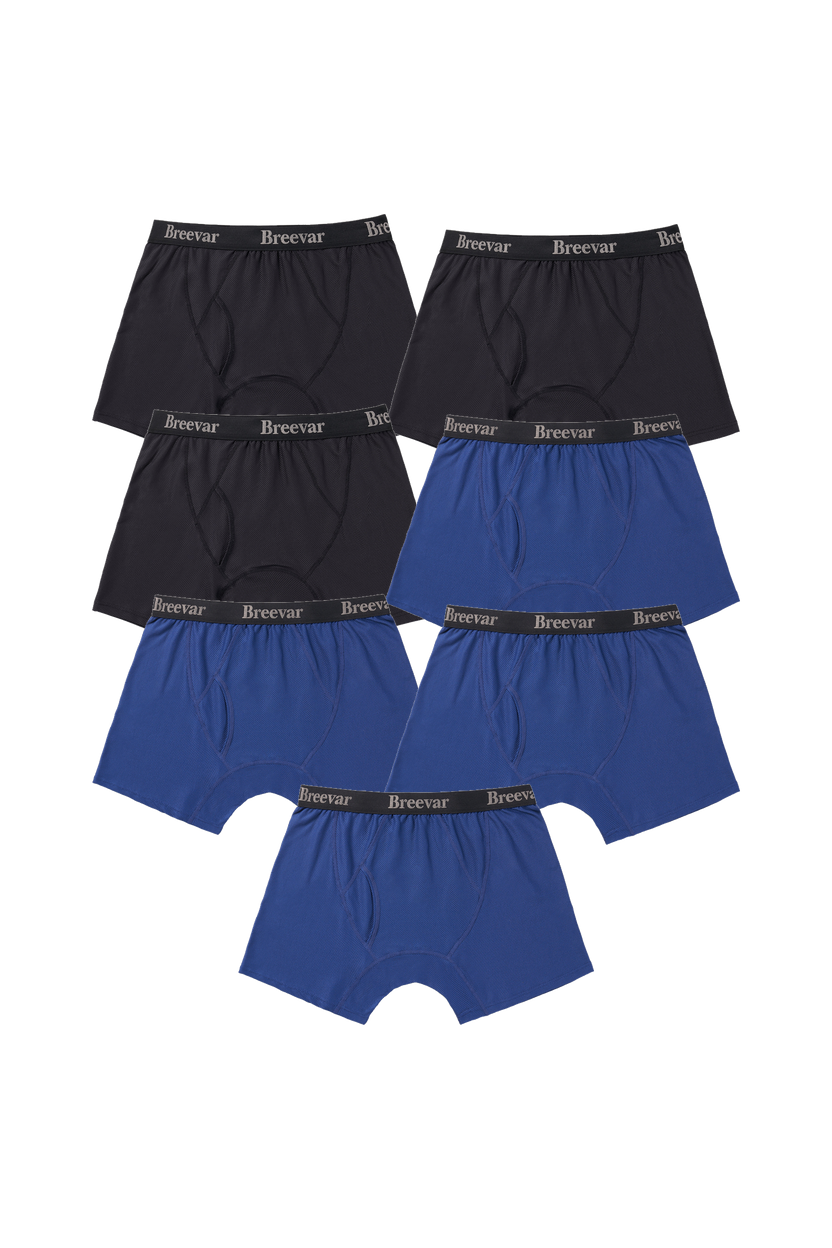 7-Pack Men's Mesh Performance Quick Dry Boxer Brief