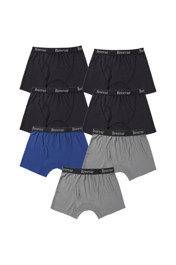 7-Pack Men's Mesh Performance Quick Dry Boxer Brief
