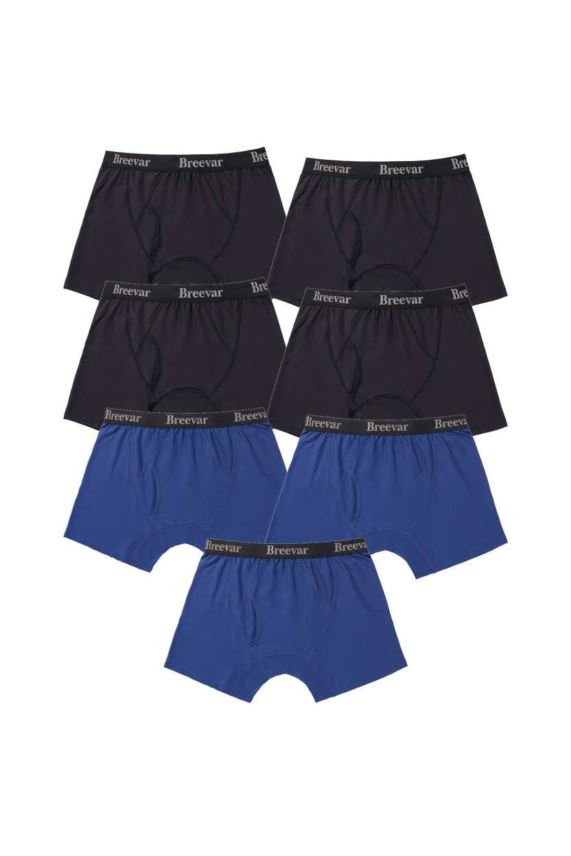 7-Pack Men's Mesh Performance Quick Dry Boxer Brief