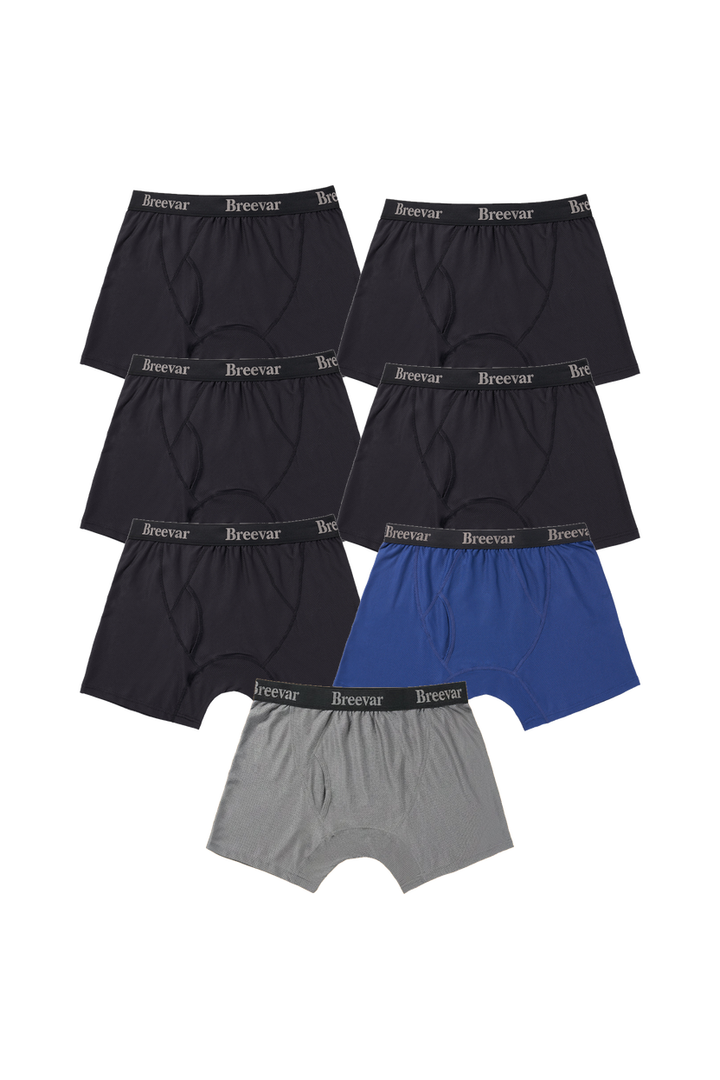7-Pack Men's Mesh Performance Quick Dry Boxer Brief