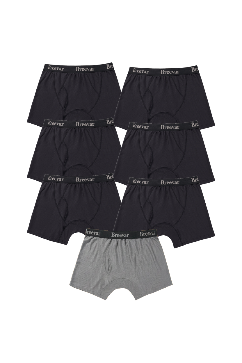 7-Pack Men's Mesh Performance Quick Dry Boxer Brief