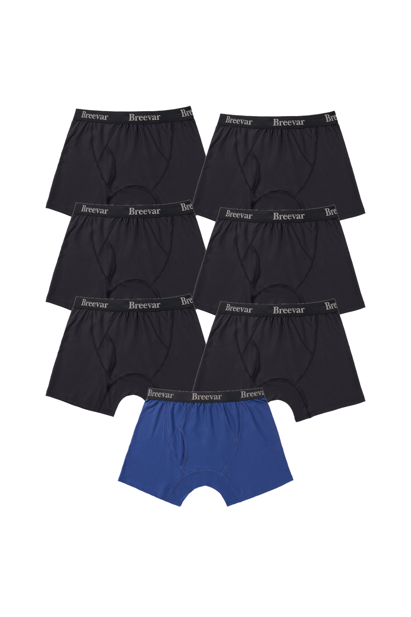 7-Pack Men's Mesh Performance Quick Dry Boxer Brief