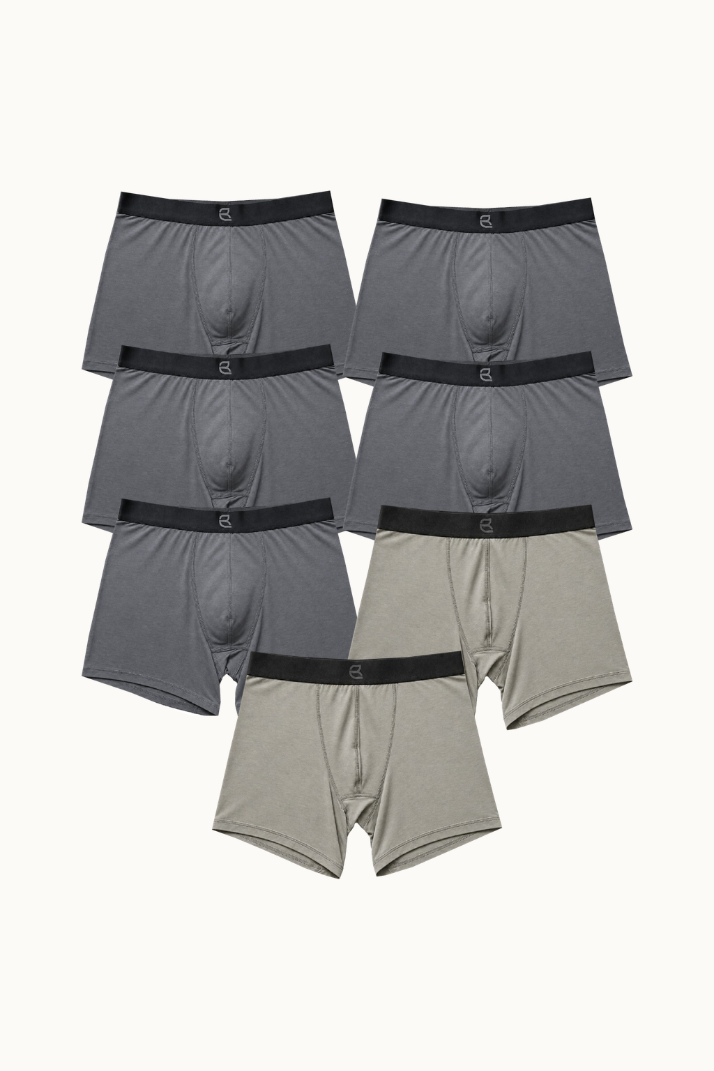 7-Pack Men's Modal Boxer Briefs – Ultra-Soft & Breathable Modal Underwear (60s Fine Yarn) | S–2XL