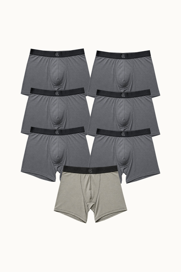 7-Pack Men's Modal Boxer Briefs – Ultra-Soft & Breathable Modal Underwear (60s Fine Yarn) | S–2XL