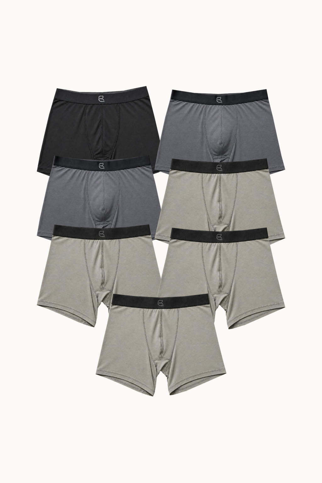 7-Pack Men's Modal Boxer Briefs – Ultra-Soft & Breathable Modal Underwear (60s Fine Yarn) | S–2XL