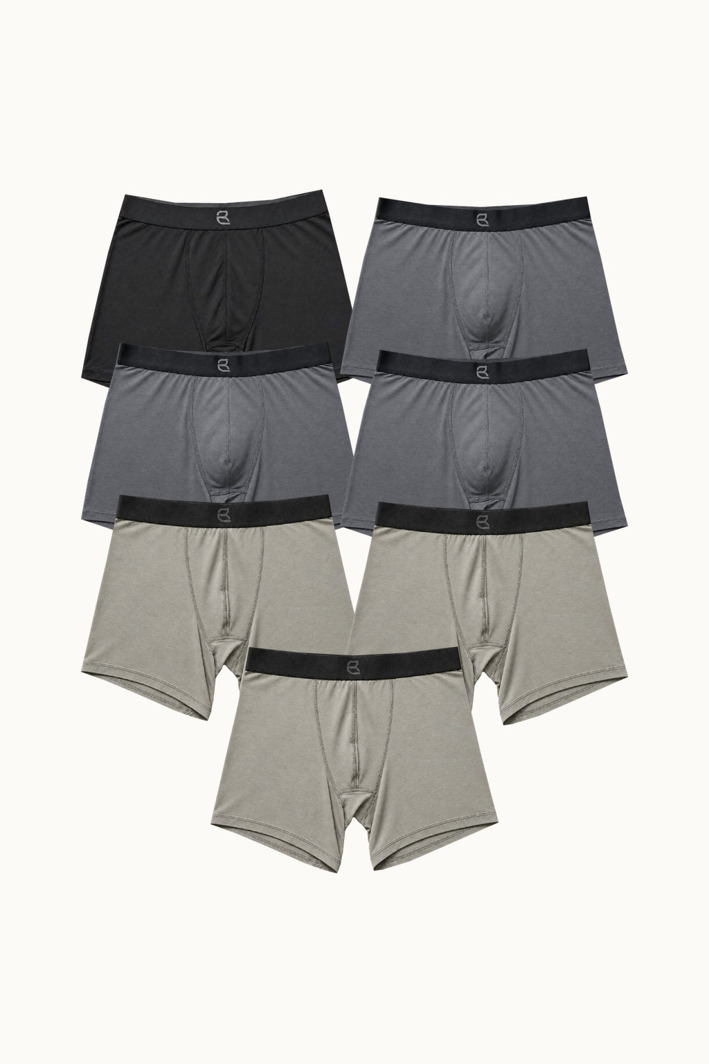 7-Pack Men's Modal Boxer Briefs – Ultra-Soft & Breathable Modal Underwear (60s Fine Yarn) | S–2XL