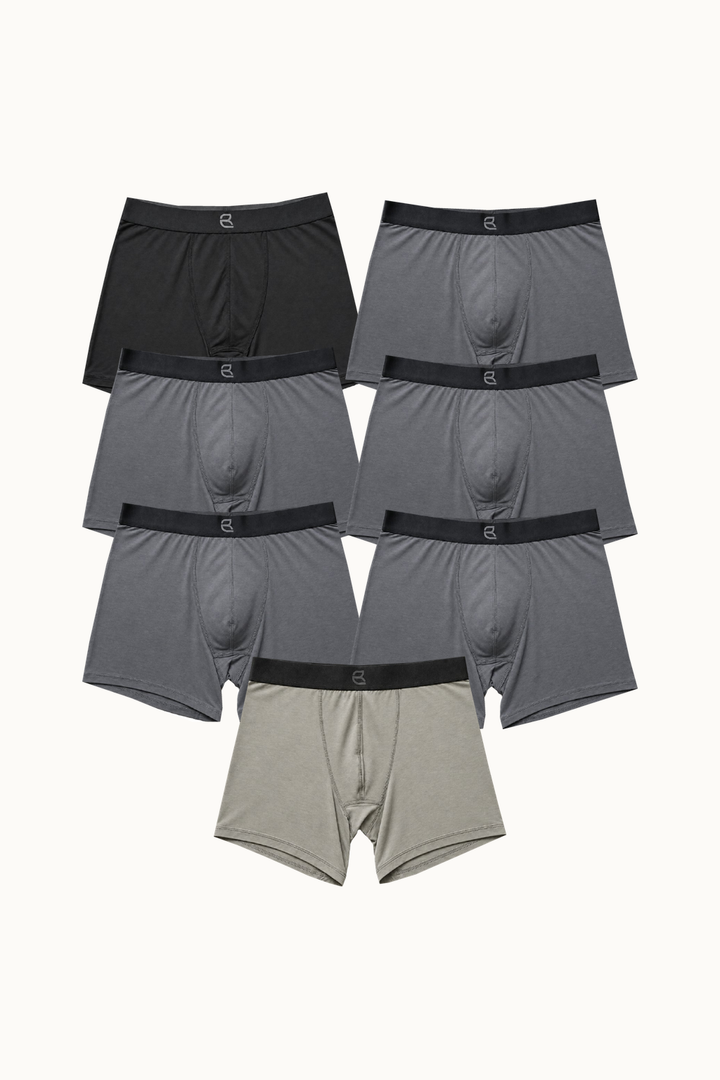 7-Pack Men's Modal Boxer Briefs – Ultra-Soft & Breathable Modal Underwear (60s Fine Yarn) | S–2XL