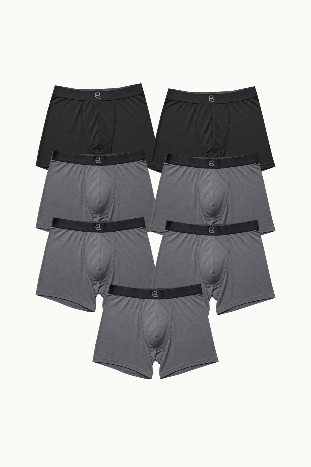 7-Pack Men's Modal Boxer Briefs – Ultra-Soft & Breathable Modal Underwear (60s Fine Yarn) | S–2XL