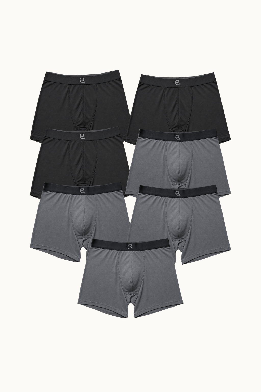 7-Pack Men's Modal Boxer Briefs – Ultra-Soft & Breathable Modal Underwear (60s Fine Yarn) | S–2XL