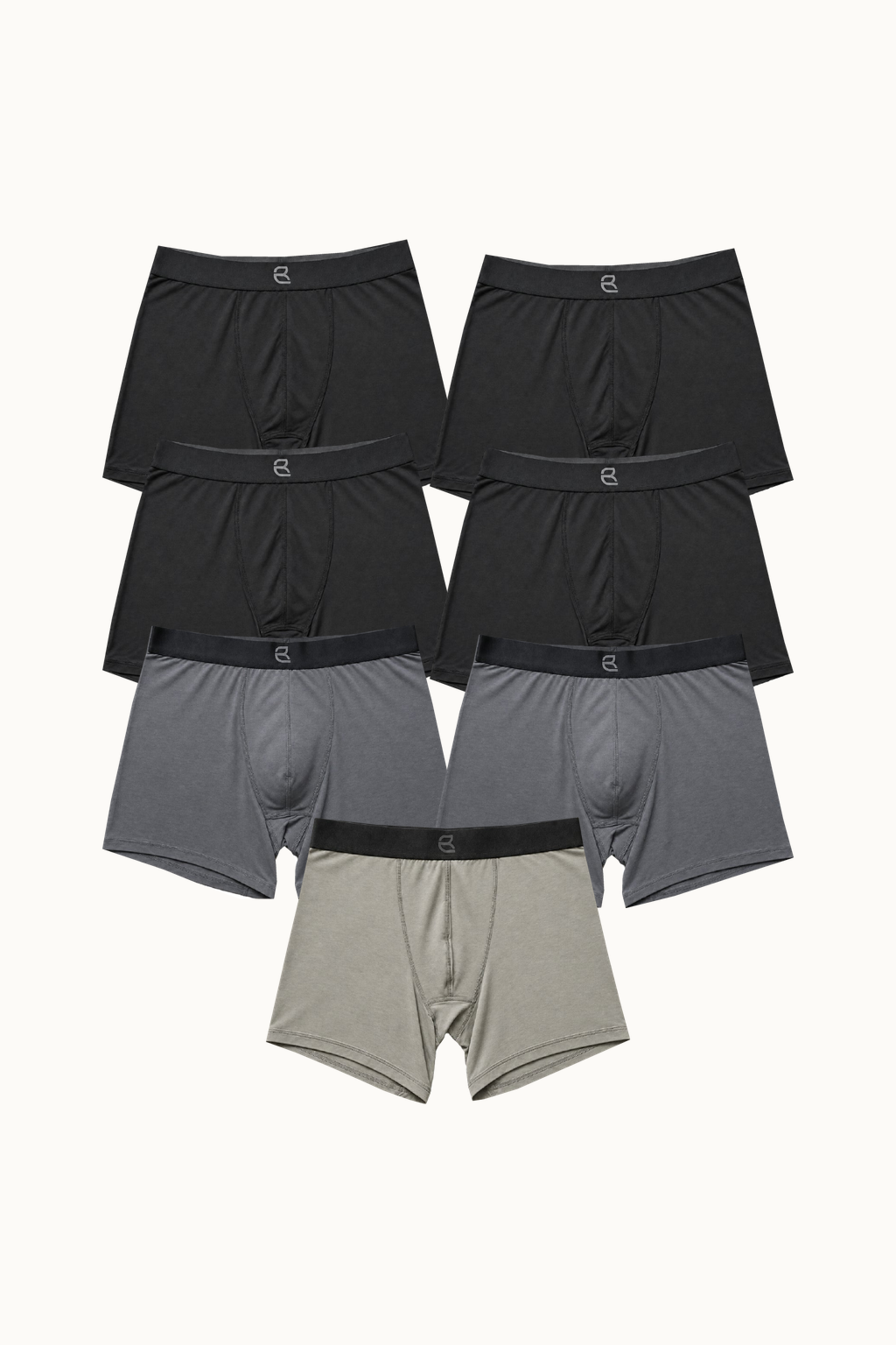 7-Pack Men's Modal Boxer Briefs – Ultra-Soft & Breathable Modal Underwear (60s Fine Yarn) | S–2XL