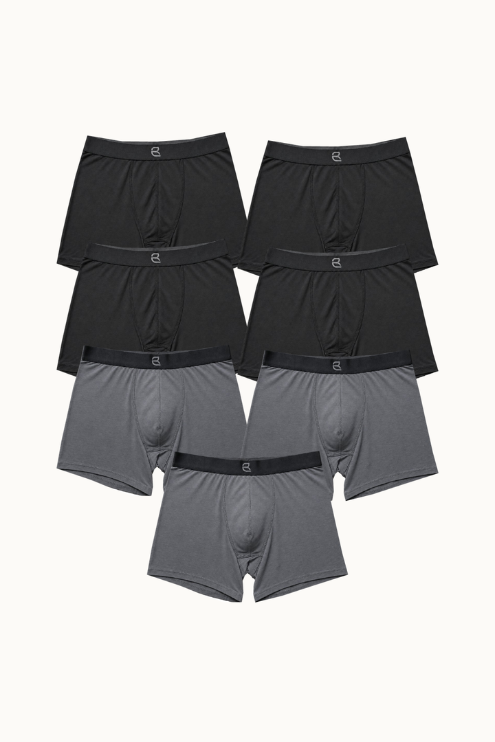 7-Pack Men's Modal Boxer Briefs – Ultra-Soft & Breathable Modal Underwear (60s Fine Yarn) | S–2XL
