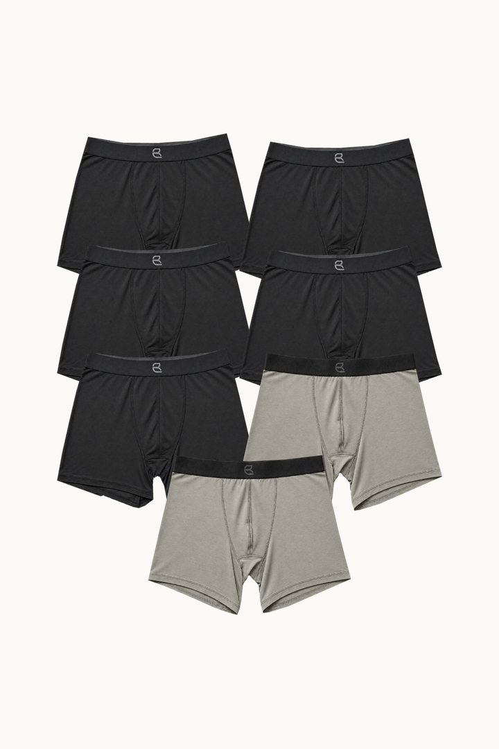 7-Pack Men's Modal Boxer Briefs – Ultra-Soft & Breathable Modal Underwear (60s Fine Yarn) | S–2XL
