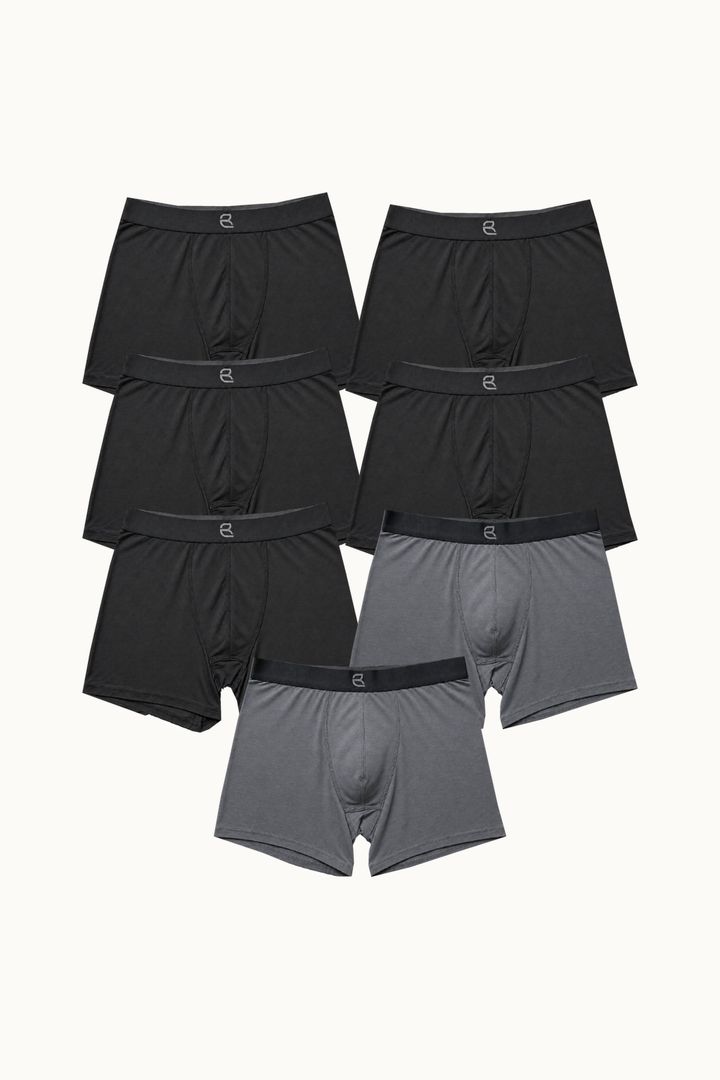 7-Pack Men's Modal Boxer Briefs – Ultra-Soft & Breathable Modal Underwear (60s Fine Yarn) | S–2XL