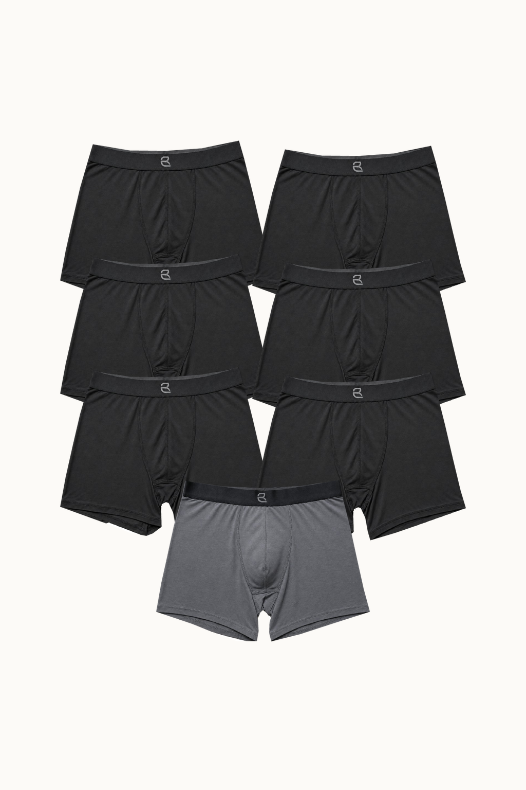 7-Pack Men's Modal Boxer Briefs – Ultra-Soft & Breathable Modal Underwear (60s Fine Yarn) | S–2XL